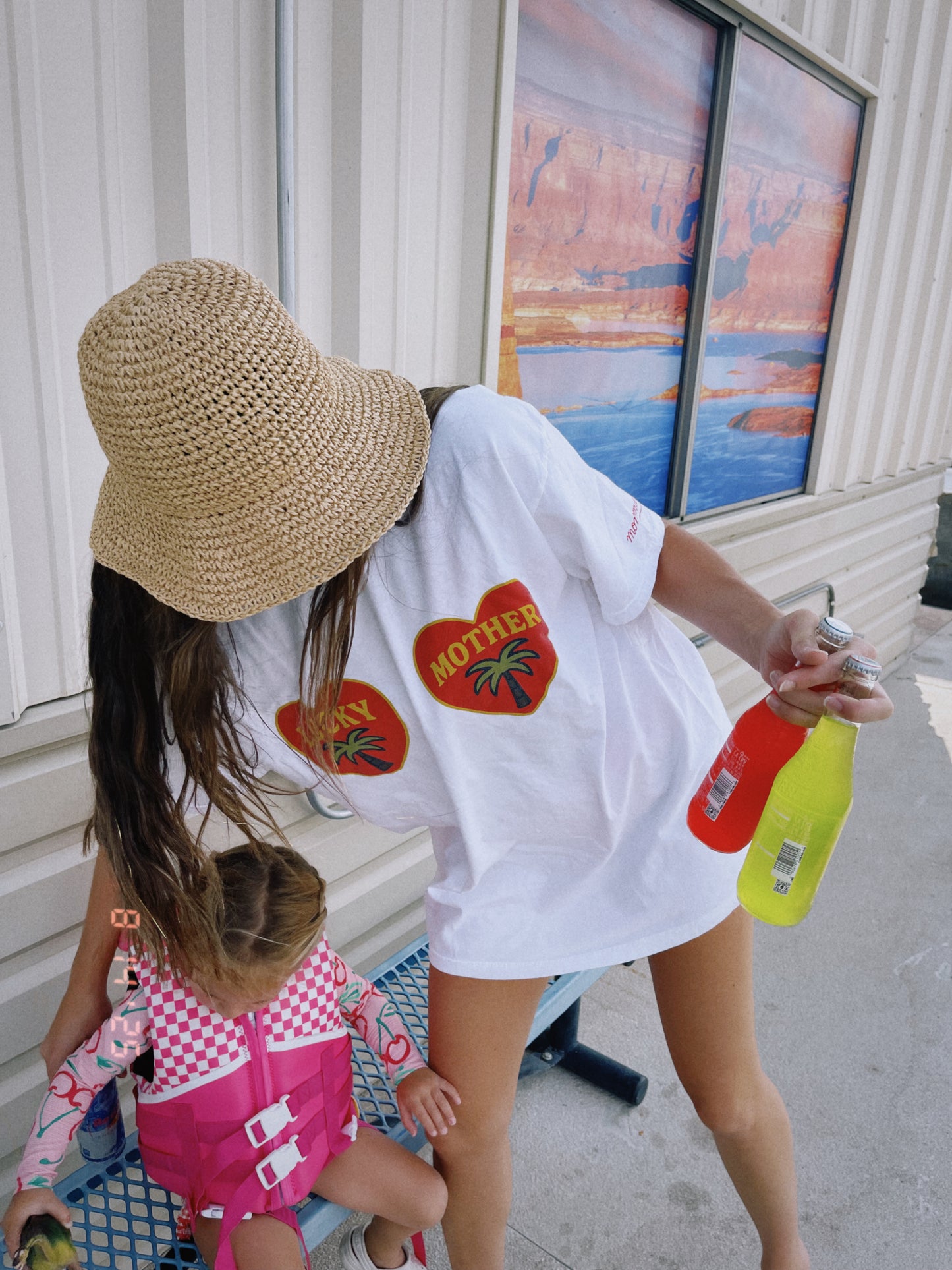 *Lucky Mother Heart Shirt oversized tee