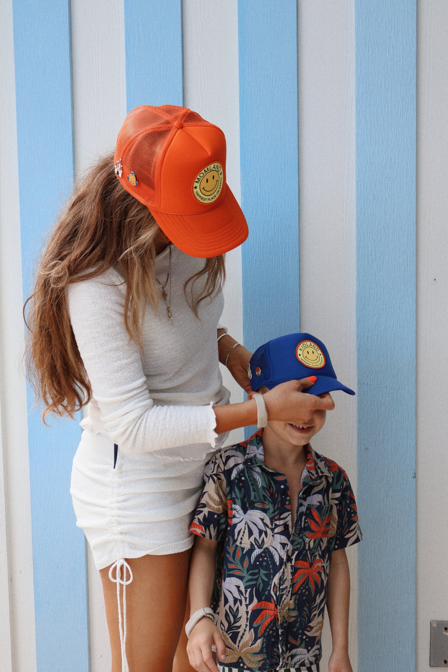 *Kidland Smiley Patch Youth Truck Hat