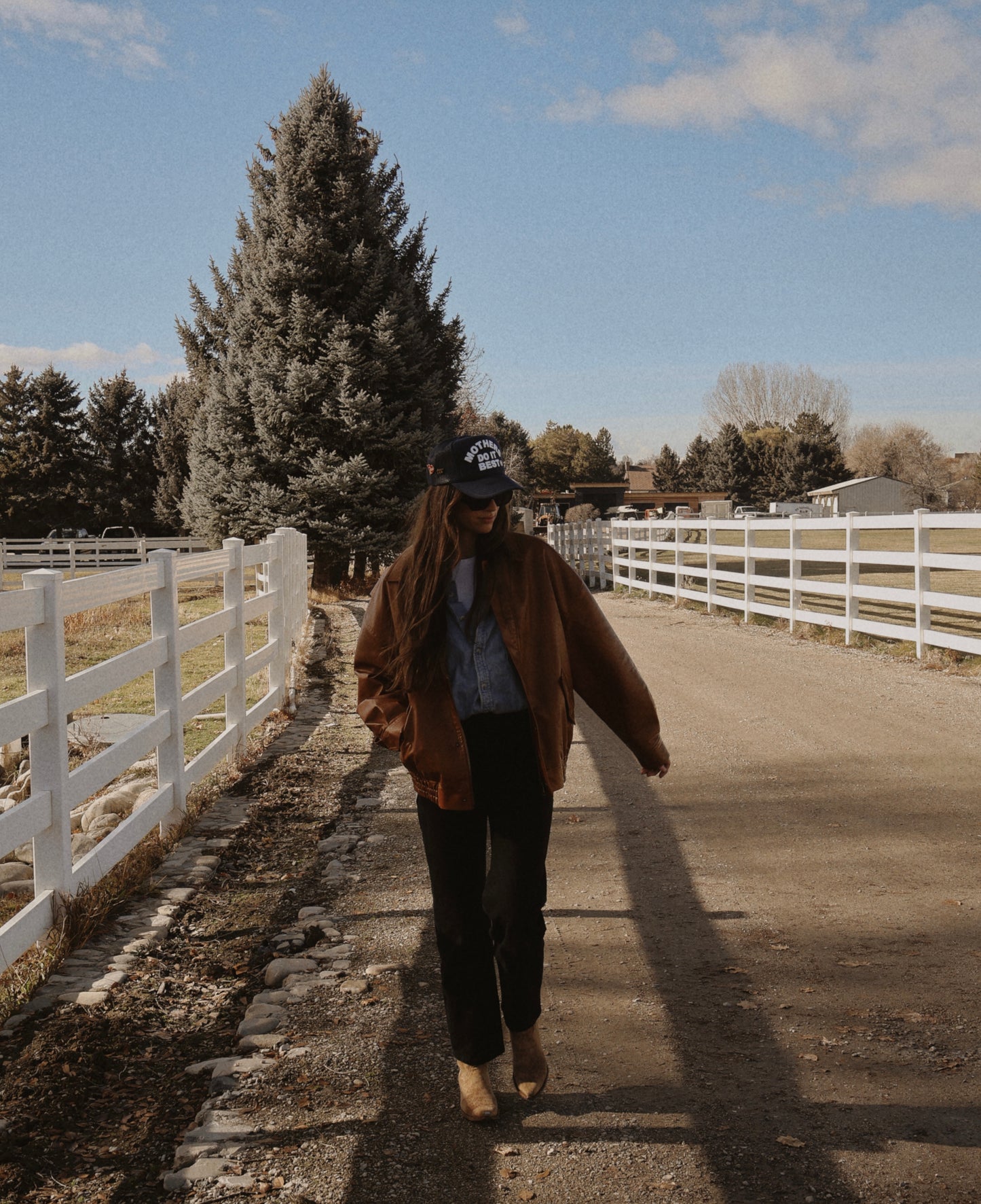Mothers do it best on navy trucker hat