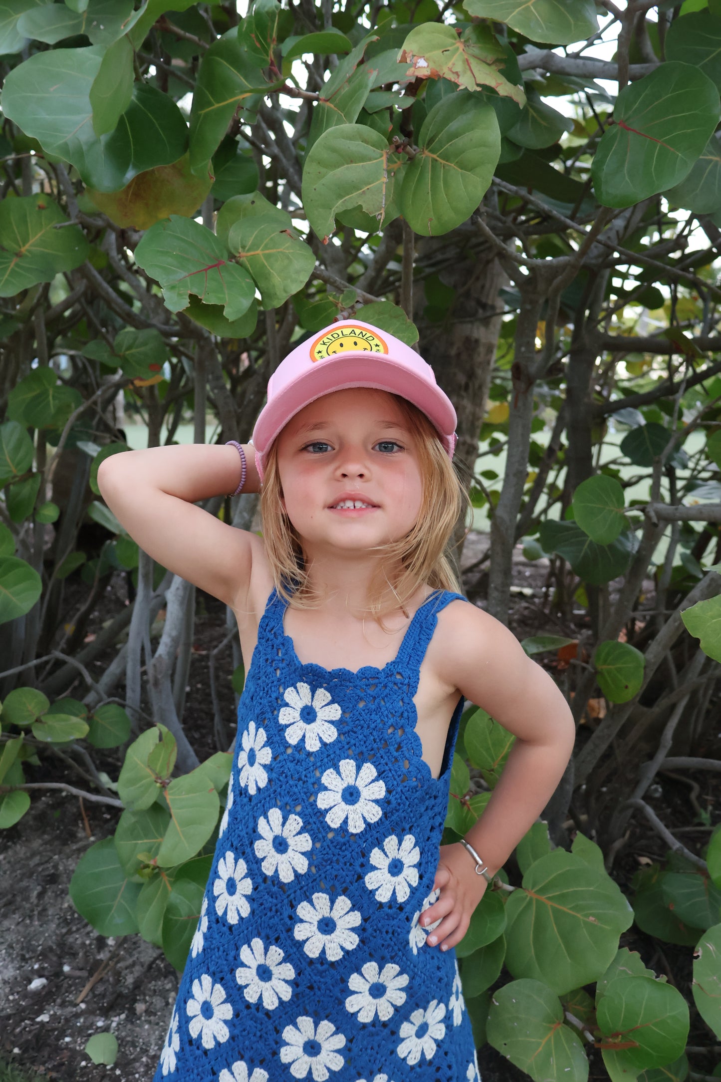*Kidland Smiley Patch Youth Truck Hat
