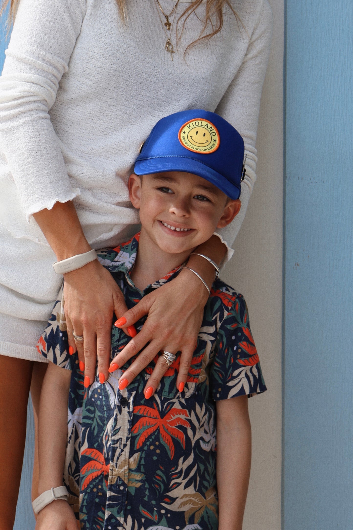 *Kidland Smiley Patch Youth Truck Hat