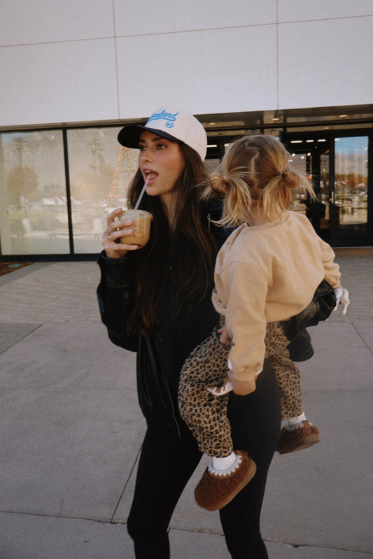 *MOMLAND™️ on black and natural trucker hat