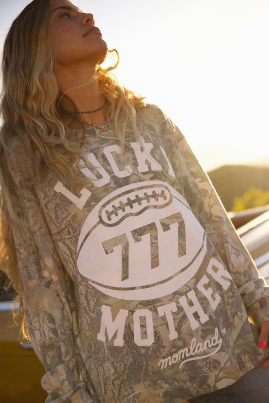 Lucky Mother waffle knit tee