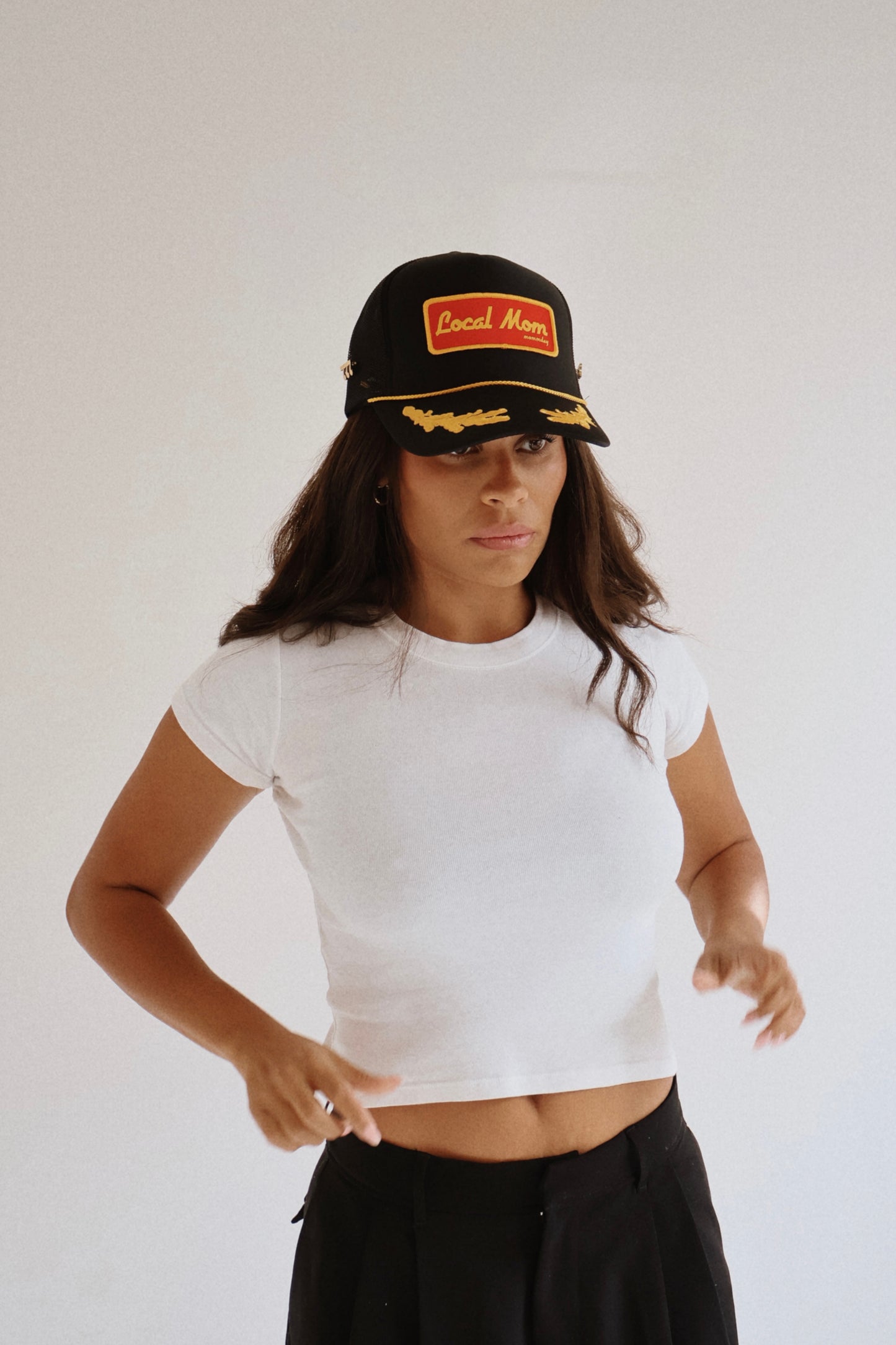 *LOCAL MOM on black and gold leaf