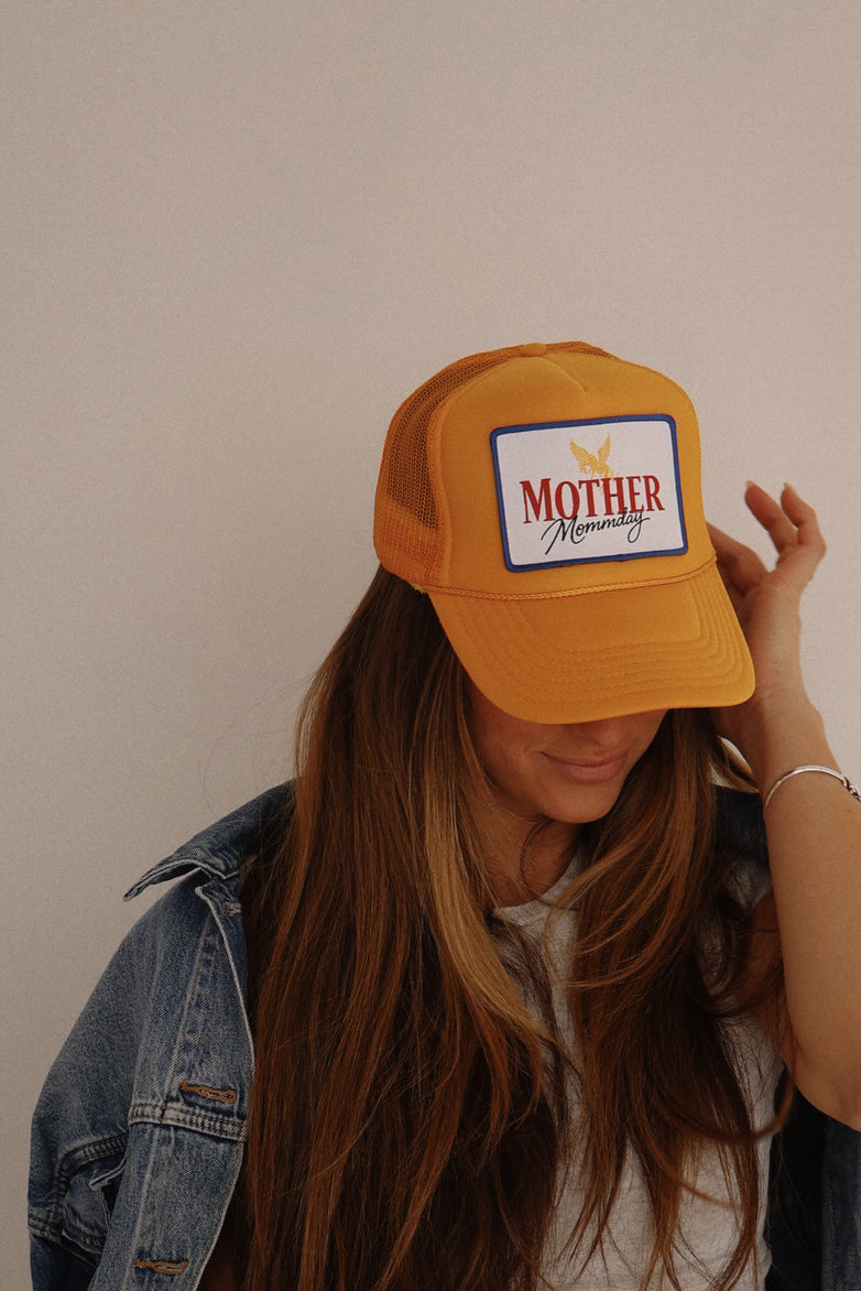 *Mother patch Trucker Hat on gold