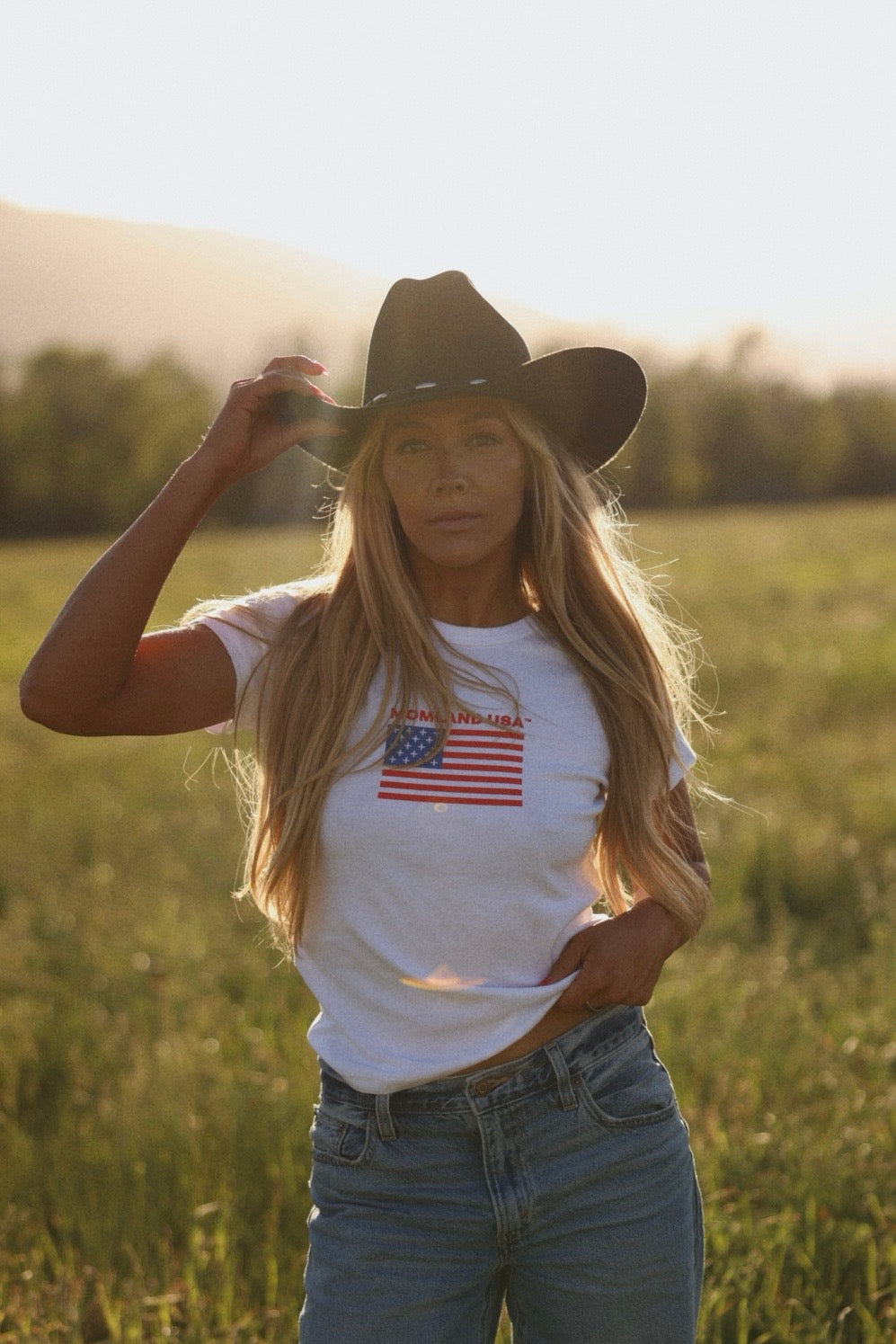 Momland™️ USA flag baby tee