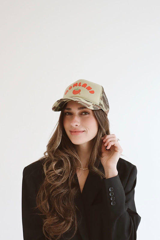 Momland Strawberry camo trucker hat