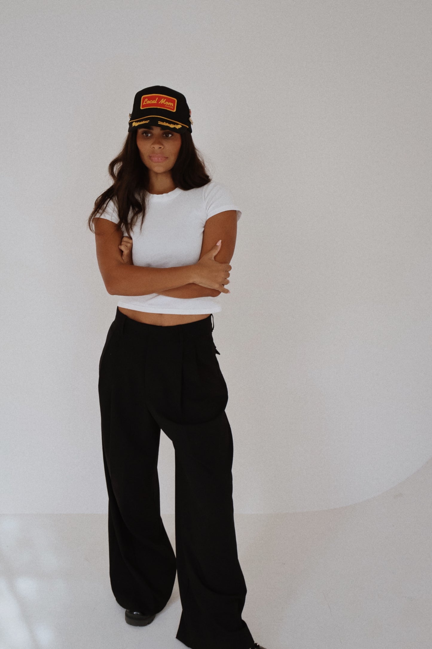 *LOCAL MOM on black and gold leaf