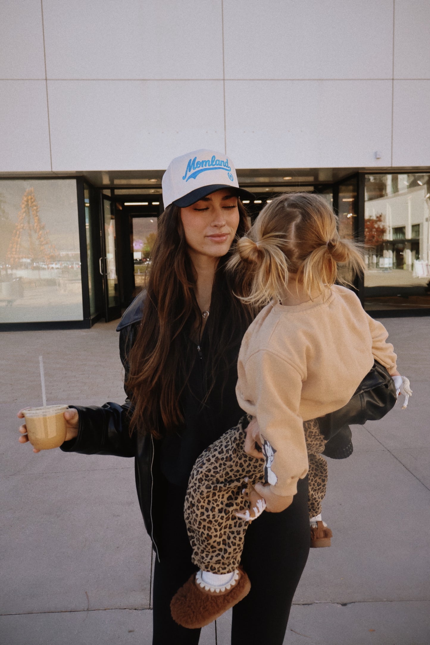 *MOMLAND™️ on black and natural trucker hat