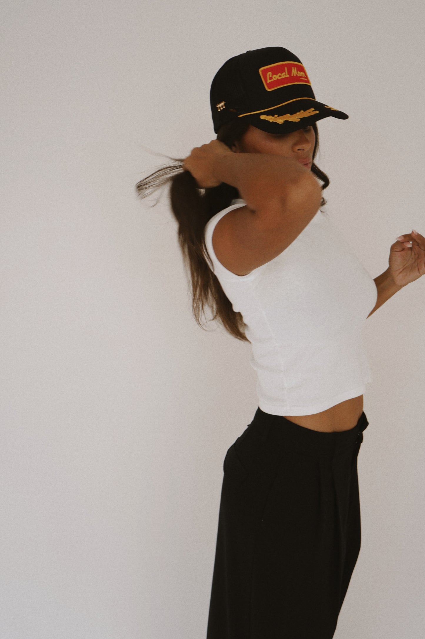 *LOCAL MOM on black and gold leaf