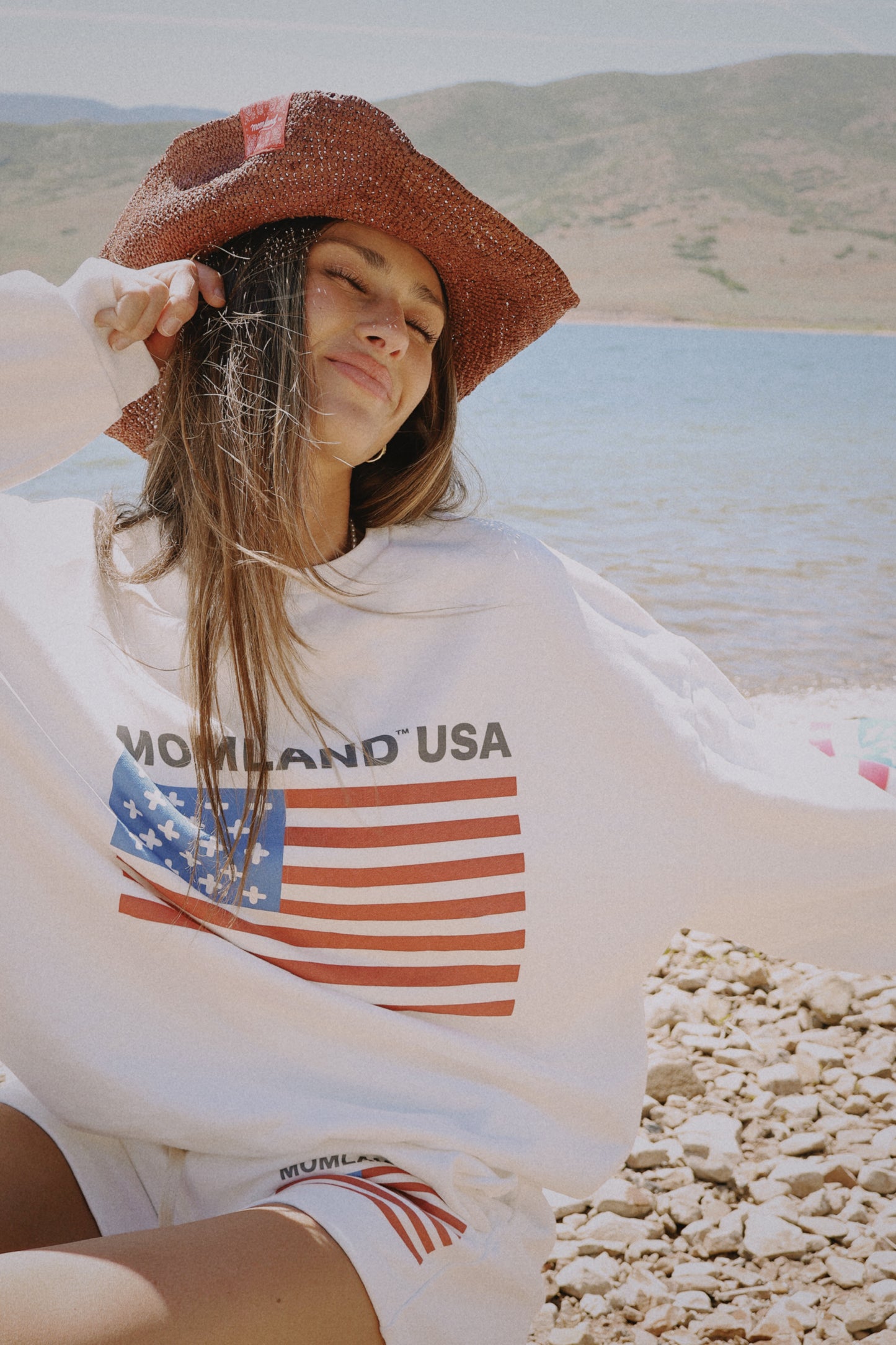 Momland USA crew neck white
