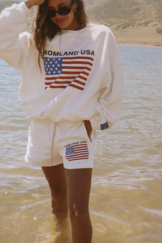 Momland USA crew neck white