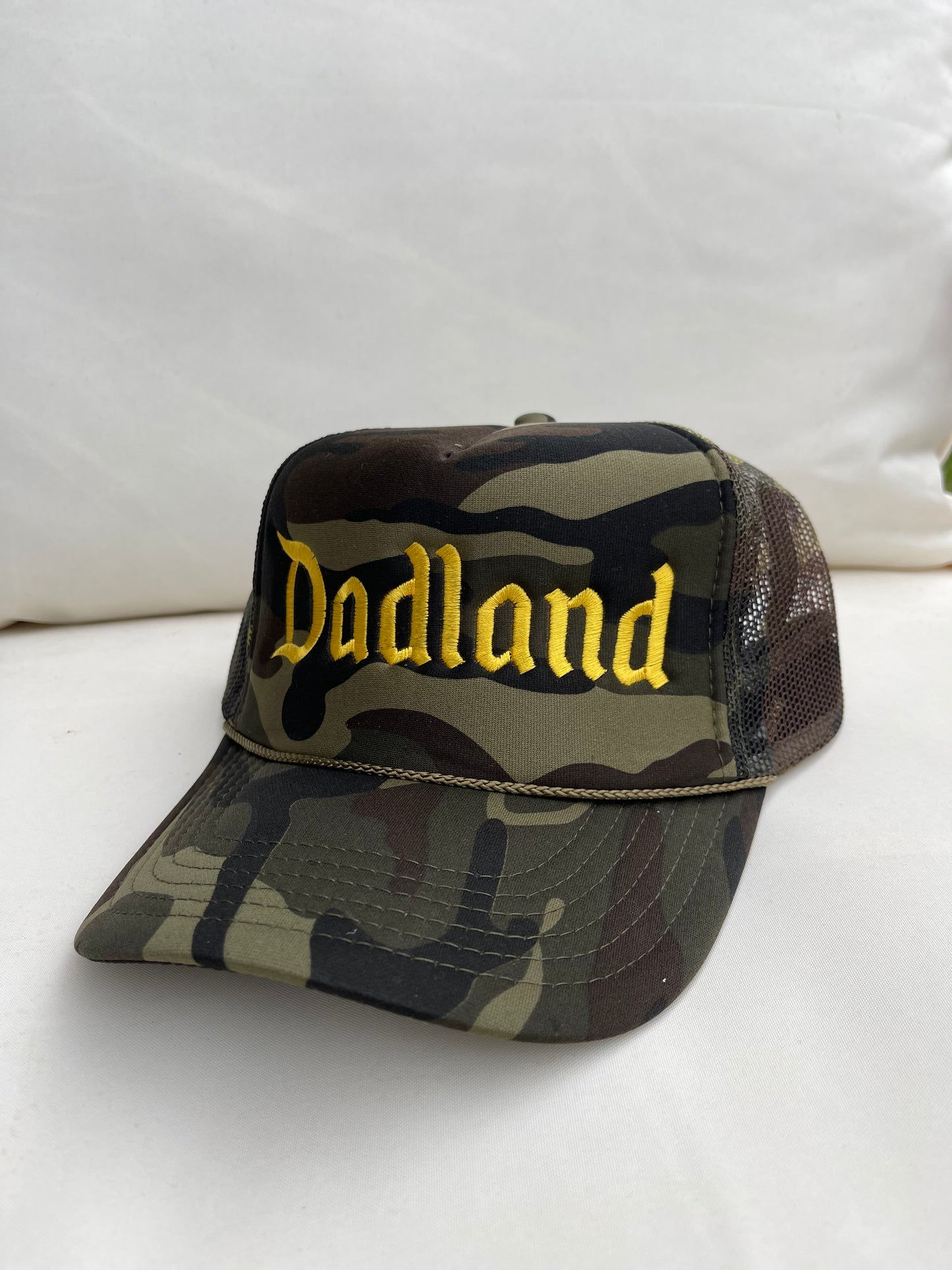 Dadland Embroidered in Yellow on Camo