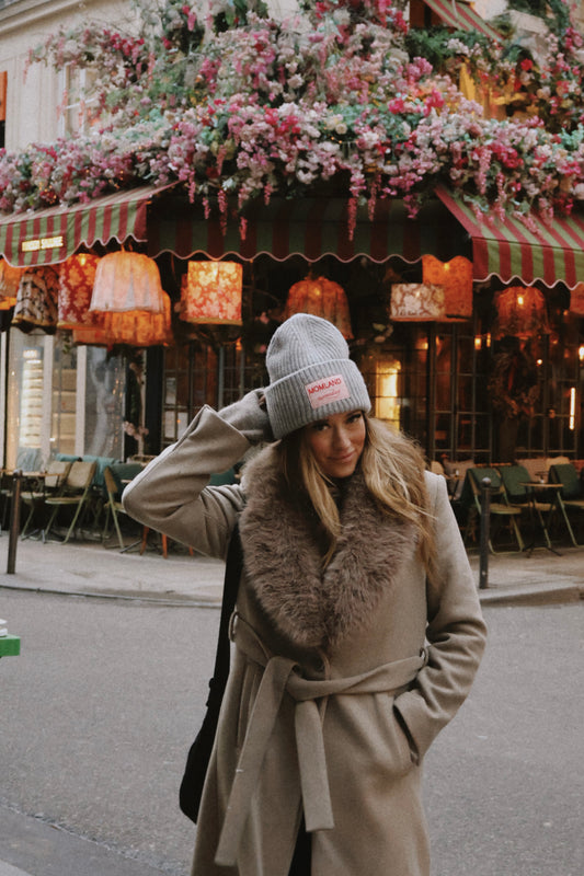 Momland™️ beanie on grey