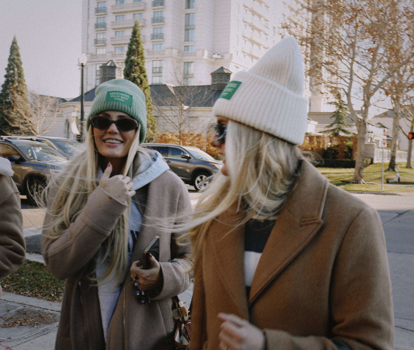 Mothers do it best green on green beanie
