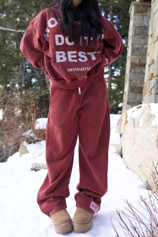 *MOTHERS DO IT BEST sweatpants in red