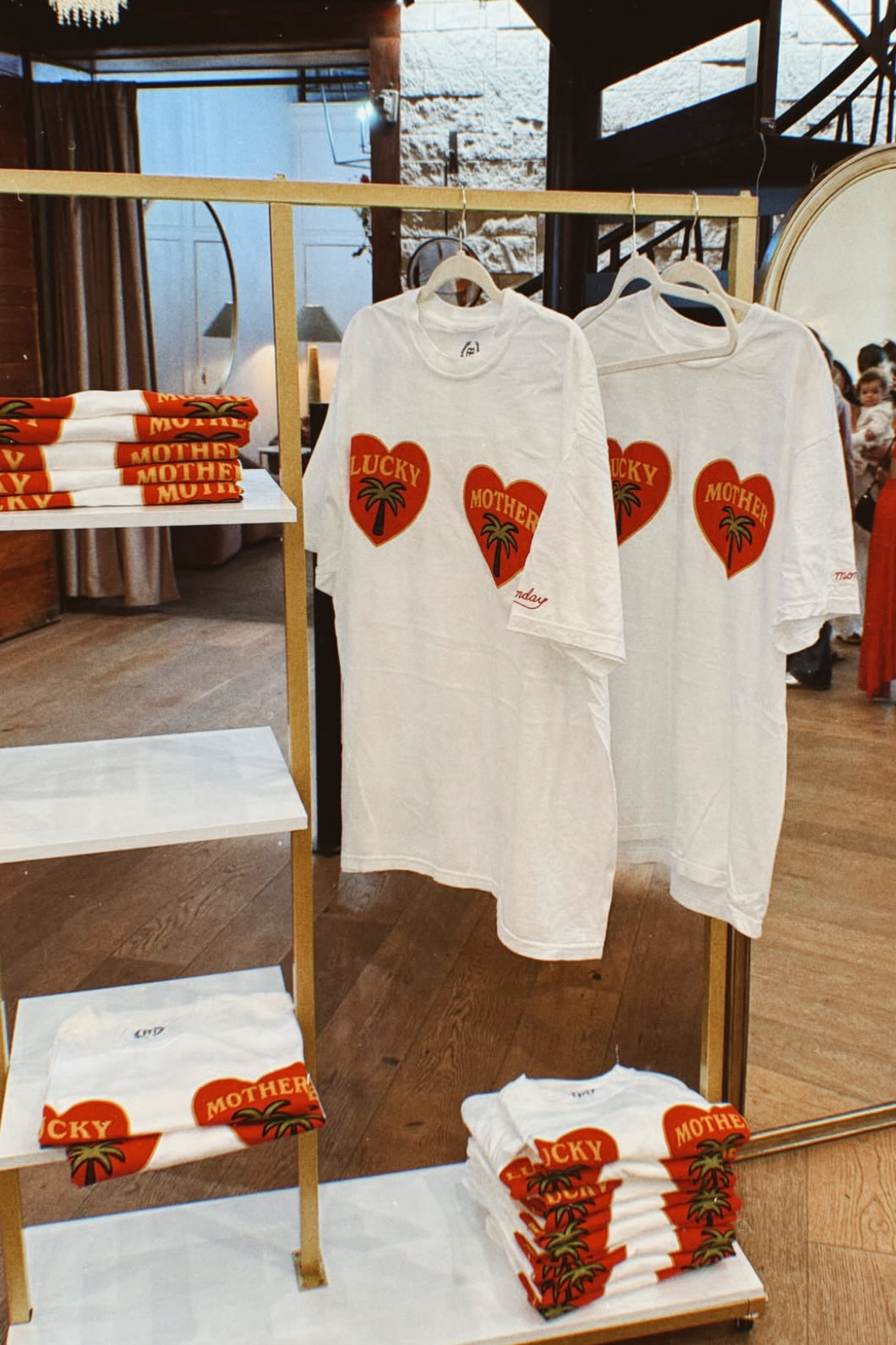 *Lucky Mother Heart Shirt oversized tee