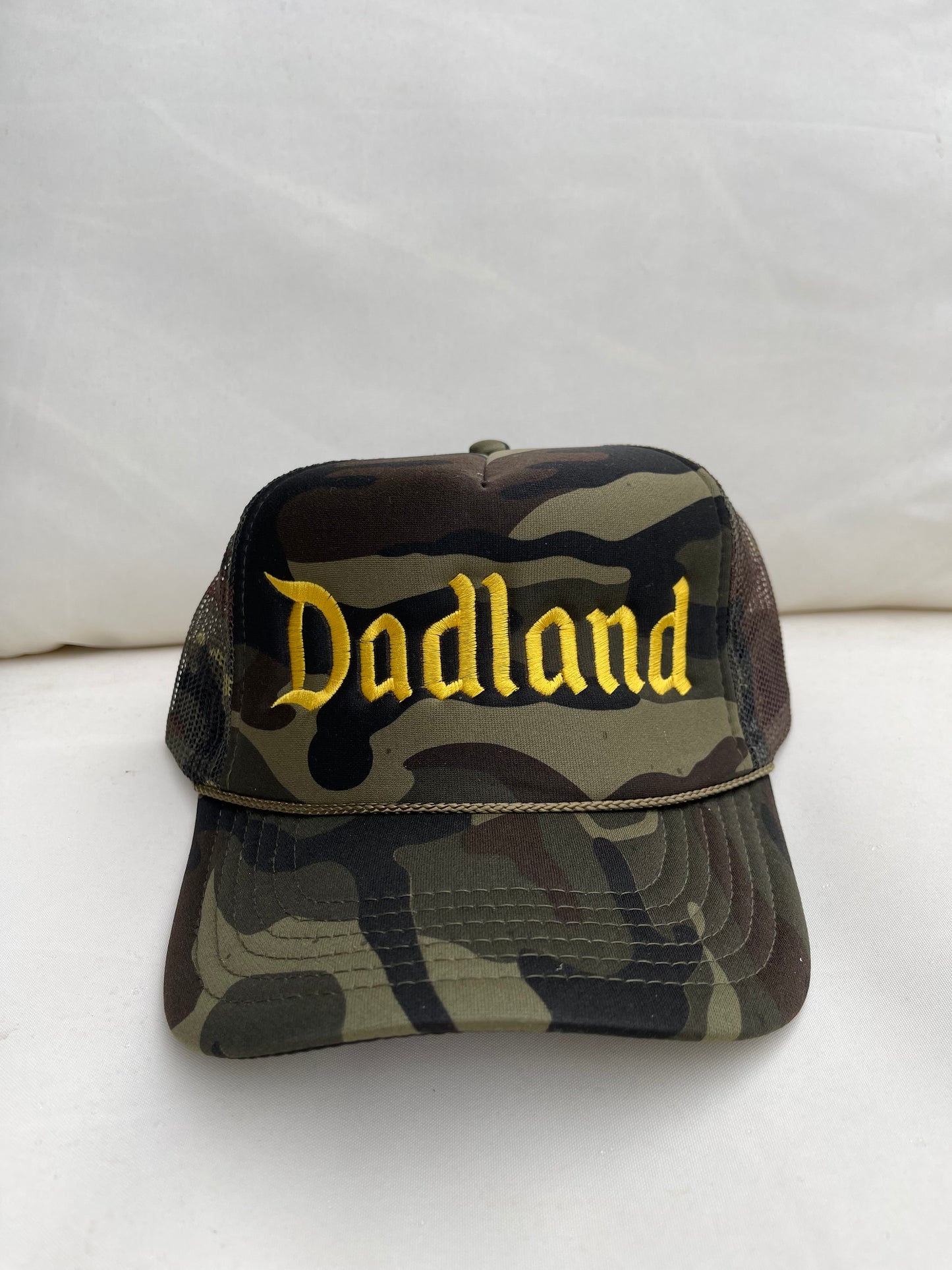 Dadland Embroidered in Yellow on Camo