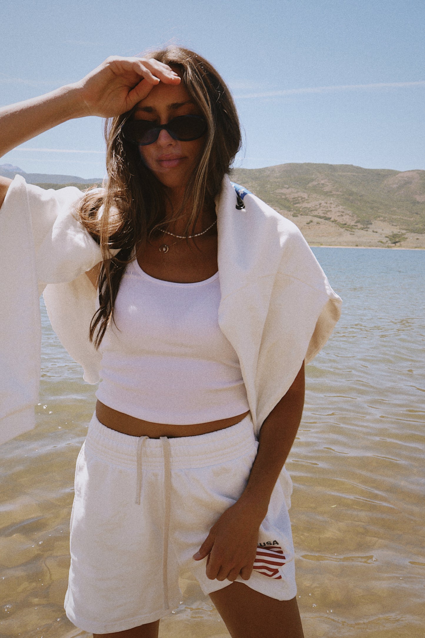 Momland USA crew neck white