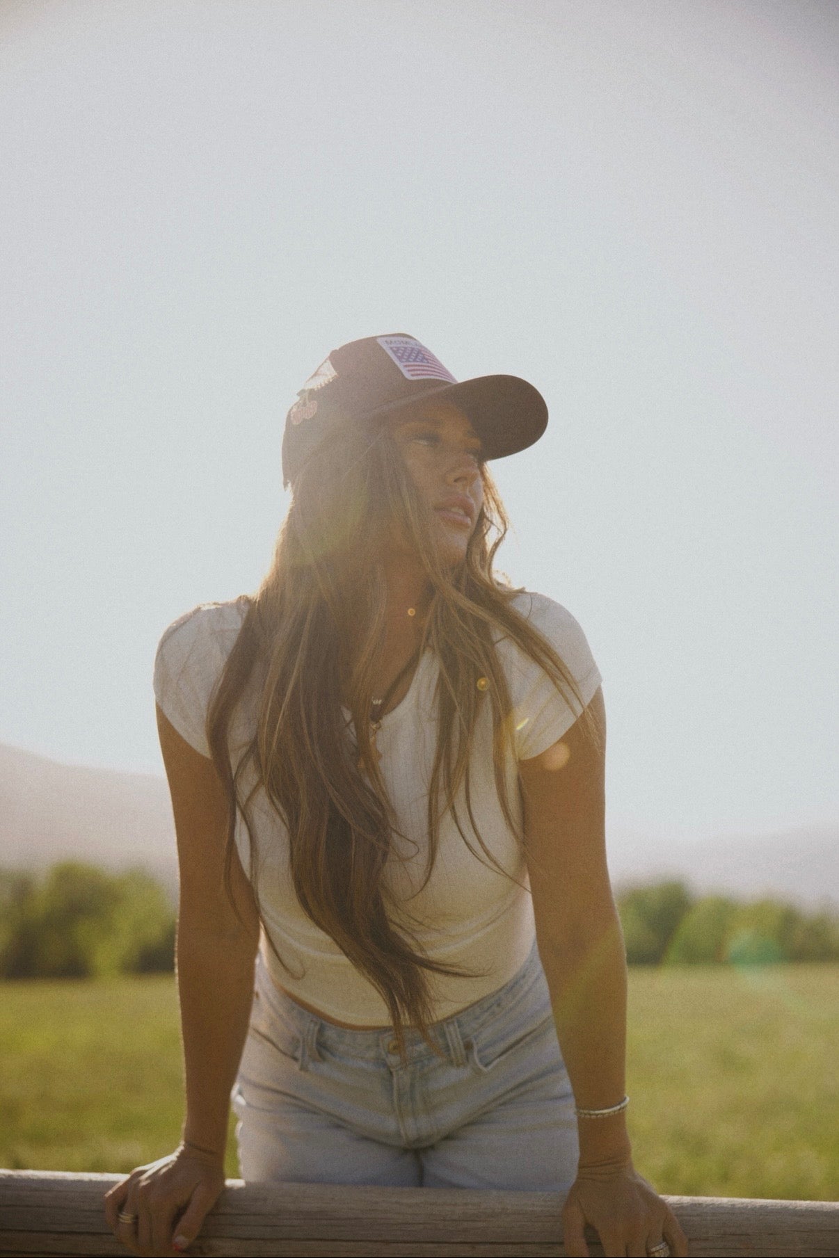 Momland USA flag trucker BROWN