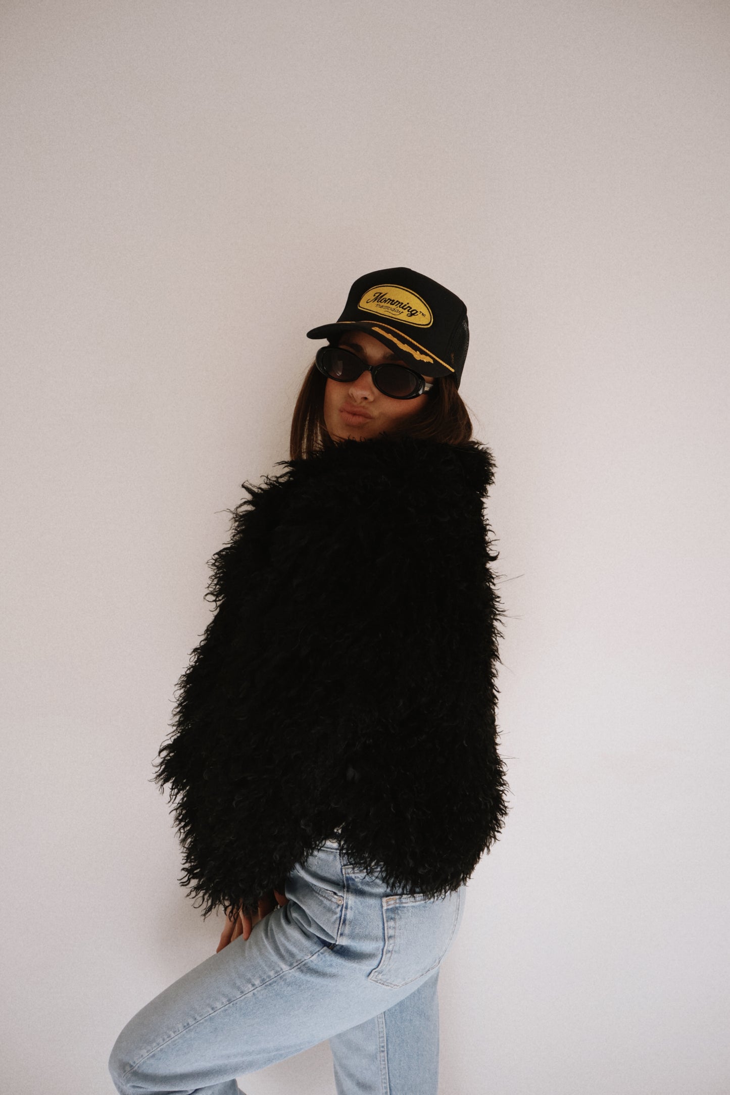 *MOMMING gold leaf hat