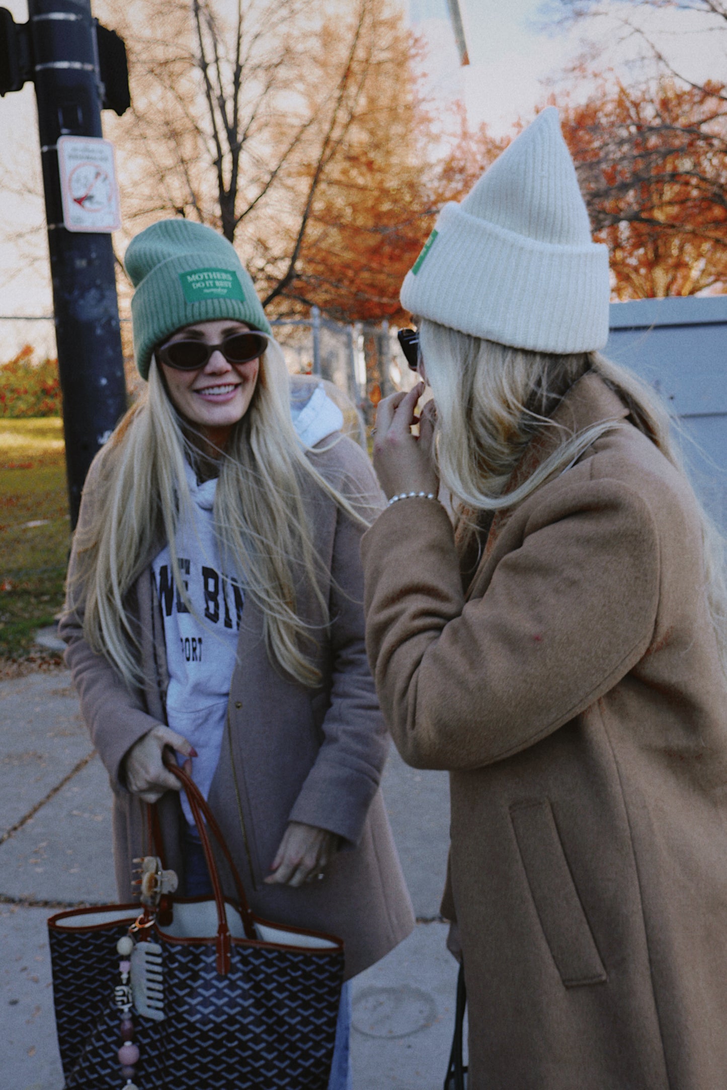 Mothers do it best green on green beanie