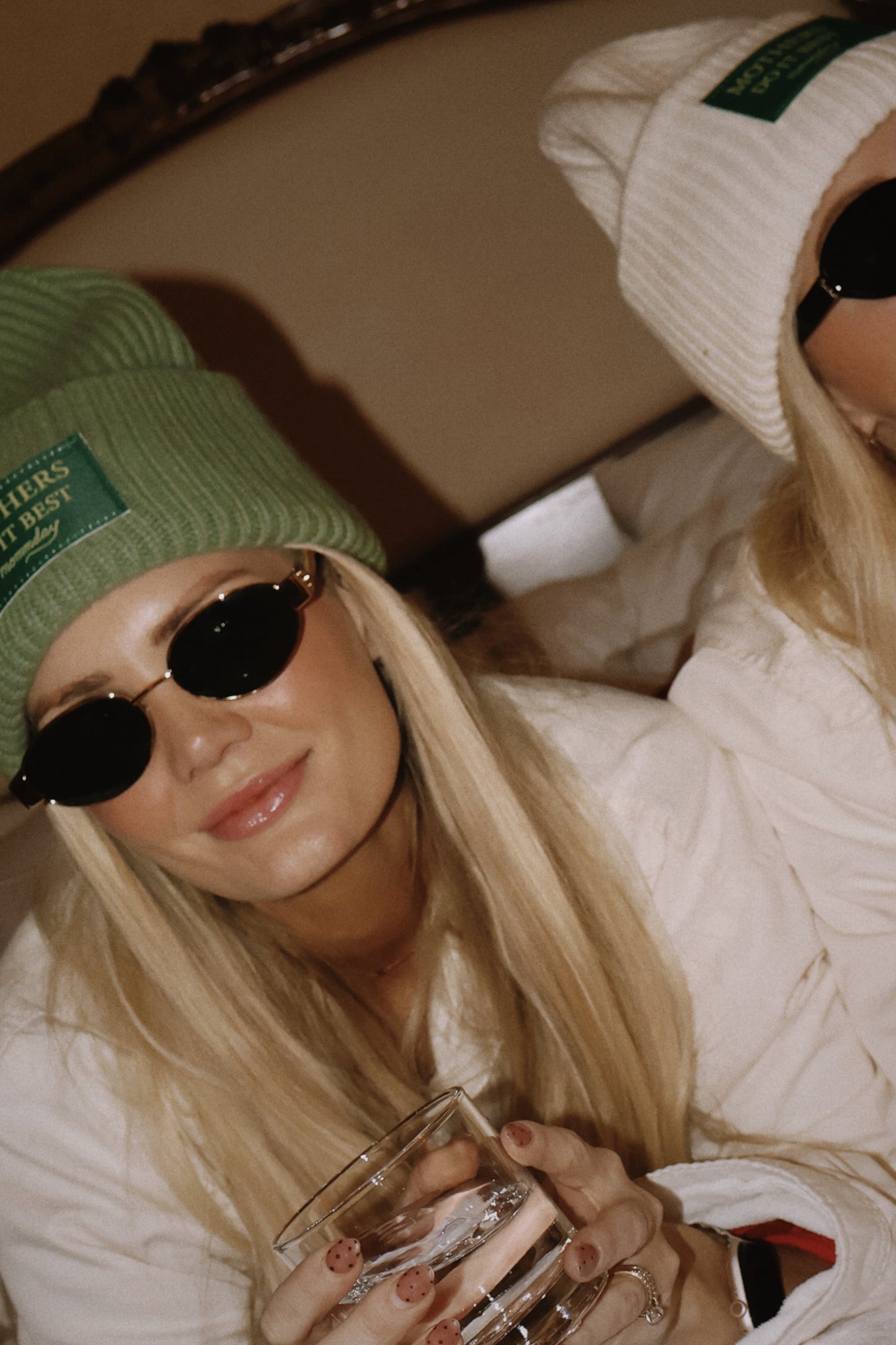 Mothers do it best green on green beanie